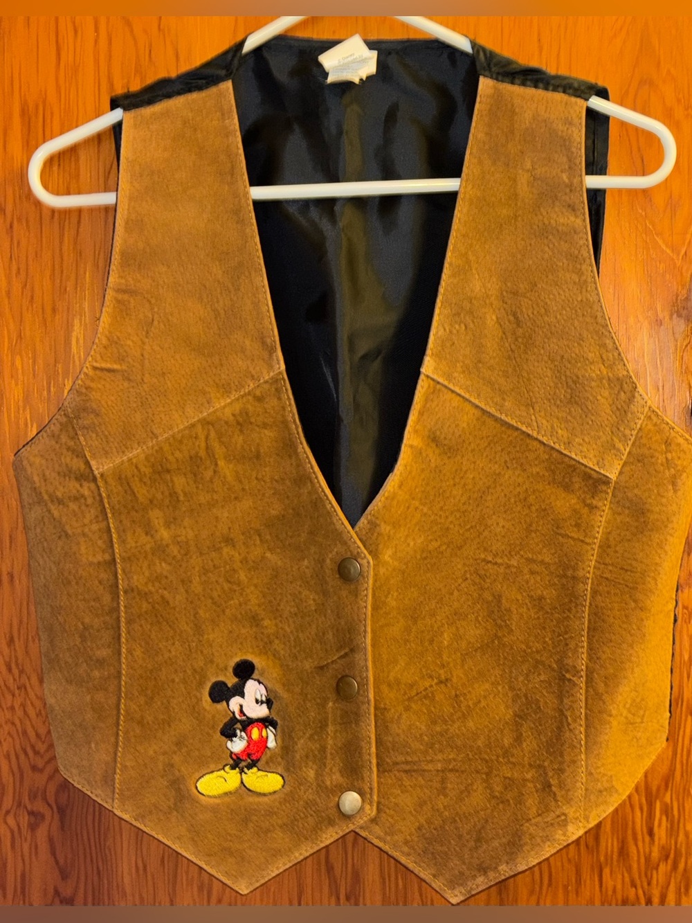 Vintage 90’s Mickey Unlimited by Disney Suede Leather Vest